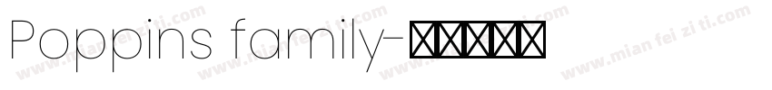 Poppins family字体转换